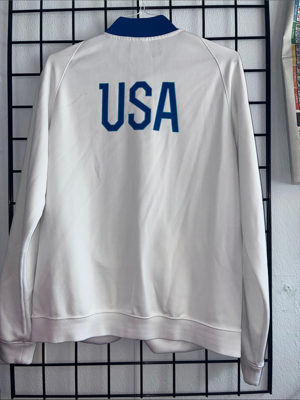 Nike White and Royal Blue USA Track Jacket - Picture 4 of 4